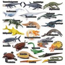 22 件海洋动物雕像 - 22 件史前海洋生物 - 7 件深海鱼，手绘逼真迷你令人难以置信的海洋生物玩具，适合儿童，鲨鱼、鲸鱼、海豚、企鹅、海象、海狮、沙丁鱼、海星、蝠鲼、海牛等海洋动物模型，适合男孩女孩，很棒的洗澡玩具生日蛋糕装饰模型教育学校项目派对礼物玩具圣诞礼物