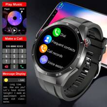 Jooeniok Montre intelligente 5 Pro 2025 Nouvel An, écran HD, commande vocale IA, appel sans fil, plus de 100 modes sport, suivi de la condition physique pour sports de plein air. Montre intelligente homme, cadeau pour Noël, la Saint-Valentin, la Fête des pères
