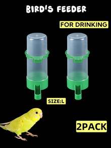 1pc/2pcs/3pcs Bird Automatic Drinker & Feeder, Parrot Water Bowl, Chicken Feed Cup & Cage Accessories