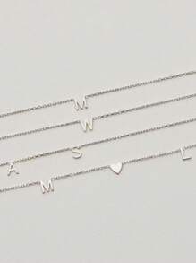 Personalisierte minimalistische Anfangsbuchstabe Namenskette, Edelstahl in Goldfarbe zarter kleiner Buchstabenanhänger, perfektes Geschenk für Paare, Freunde, Mutter, Vater, Geschwister, Großeltern, geeignet für Strand, Valentinstag, Muttertag, Vatertag, Jahrestag, Party, Hochzeit