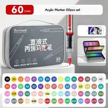 TouchMark 120/80/60/48/36/24 色丙烯马克笔套装,便携绘画,色彩鲜艳,自由挥洒 - 馬克筆(收納袋款) - 查看 5