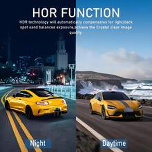 1080P Dual Lens Car Dash Cam, Front And Rear Dual Camera, Car Driving Video Recorder With Infrared Night Vision, Loop Recording, Wide Angle Dashboard Camera, 3.16" IPS Screen, With 32GB Card Optional - 彩色 - 查看 6