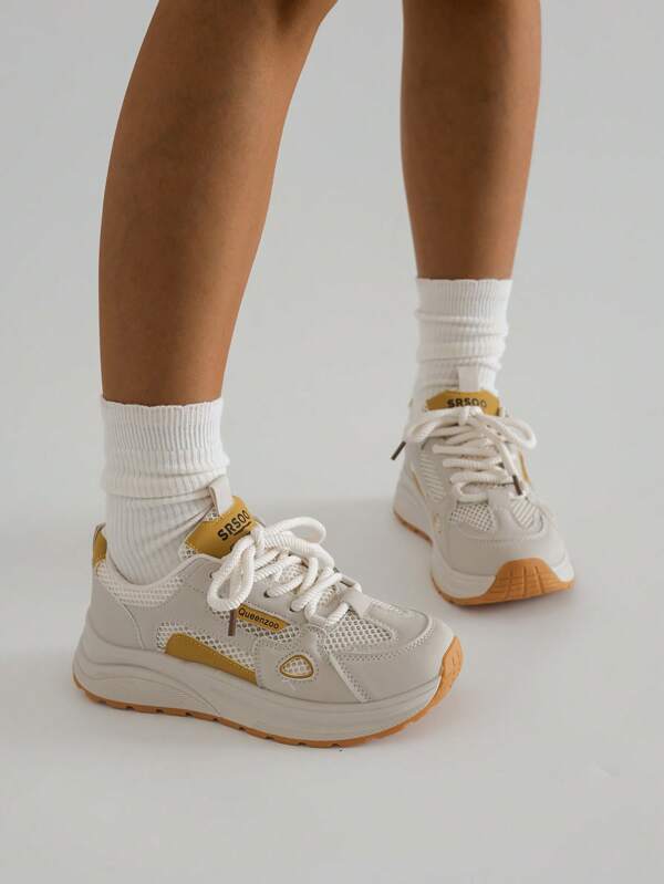 SRSOO Sapatos Casuais de Casais da Nova Primavera/Verão 2025, Vintage, Sapatos Esportivos Versáteis de Malha, Sapatos de Treinamento Respiráveis e Sapatos de Corrida