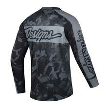 ETIXXL 男士速干骑行服 - 透气吸湿长袖山地车骑行衫，V领设计，适合骑行和户外运动，黑色春季款 - 黑色 - 查看 2