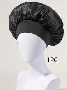 女士丝绸睡眠头带，缎面头带双层双色可调节发帽，缎面内衬卷发夜间睡眠帽，丝绸睡帽 - 自然卷发女士睡帽返校 - 彩色 - 查看 12
