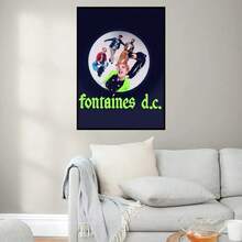 1 幅 Fontaines D.C. 浪漫海报帆布画现代家居客厅卧室工作室装饰墙面艺术装饰礼物可选画框 - 彩色 - 查看 29