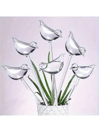 1/5pcs, Bird Automatic Plant Waterer, Plastic Self-Watering Stakes Water Globe Automatic Irrigation Device For Indoor & Outdoor Plants, Houseplant Garden Flower