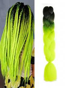 Estensioni per trecce arcobaleno da 24 pollici, capelli sintetici viola professionali, trecce jumbo, estensioni per capelli colorate a gradiente africane per intrecciare all'ingrosso per Ognissanti e Natale