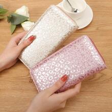 2025 Spring & Summer New Sequin Wristlet Women Wallet, Korean Fashion Casual Long Clutch Purse