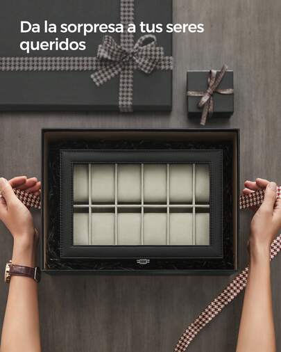 Cajas y organizadores de relojes, almacenamiento para dormitorios de vuelta al colegio, Regalo de Navidad