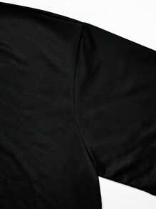 Maglietta casual estiva da uomo a maniche corte, stile vintage scuro, collo rotondo, in tessuto di poliestere, adatta per sport e fitness