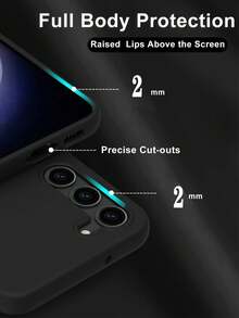 2mm Thick Smooth Silicone Liquid Protective Phone Case Sleeve, Shock-Absorbing Soft Microfiber Lining, Compatible With Apple, Pixel, Redmi Note, OPPO, Vivo, Honor Waterproof Anti-Fall Scratch Resistant - Pink - View 4