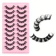 30 Pairs 3-Pack Russian Strip Lashes D Curl False Eyelashes Fluffy Wispy Fake Lashes Pack Wedding - russian strip lashes - View 2