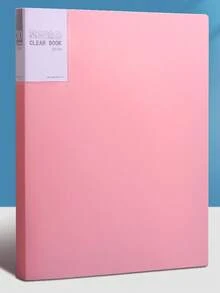 A4 Folder Information Booklet 30 Pages Transparent Insert Material Archive Folder Student Specific Storage Learning Materials Paper Classification And Organization Storage Booklet,Back To School,School Supplies - Multicolor - View 14