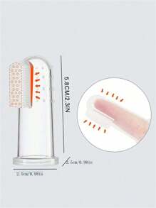 5pcs Pet Silicone Finger Toothbrushes, Effective Teeth Cleaning - Suitable For Dogs And Cats
