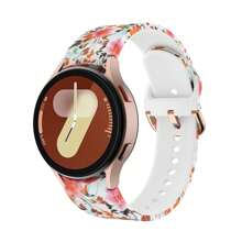 Sport Band Compatible With Galaxy Watch 7 Band 40mm 44mm,No Gap Soft Silicone Strap Compatible With Galaxy Watch 6 5 4 FE Band 40mm 44mm/Galaxy Watch 6/4 Classic 47mm 43mm 46mm 42mm/Watch 5 Pro 45mm Men Women