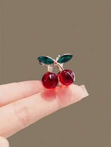10pcs/4pcs/2pcs/1pc Cherry Pattern Cute Mini Hair Clips, Hair Claws, Delicate Hair Accessories, Mini Bangs Clips, Party Favors, Suitable For Everyday Wear - Multicolor - View 5
