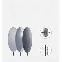 Adjustable Elastic Strap, Frameless Full Silicone Diving Goggles, Square Large Frame Snorkel Mask, Tempered Glass Diving Mask - Navy - View 6