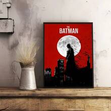 WB 1 件装 黑色酷炫 B-BaTmAnS 电影海报贴纸墙贴艺术印刷防水家居客厅卧室酒吧走廊美观装饰 - 彩色 - 查看 34