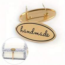 2pcs Metal Plate Tags, DIY Sewing Handicraft Decorations