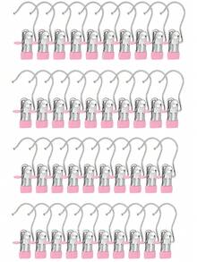 20/10/5/1 Pieces Of Stainless Steel Clothes Clip, Stainless Steel Clothes Hanger Hooks, Simple Stainless Steel Hook Clip,30/40/42 Pieces Of Stainless Steel Clips,Laundry Pegs With Hooks,(Coat) Hanger,Interior ,Portable Hanging Clothes Clip, Wardrobe Storage Racks, Clothes Hangers Easter Decorations, Mother's Day Clothing Spring Decorations, Holiday Decorations,Hanger Dress Pants Shoes Jeans Boots Skirt - Multicolor - View 37