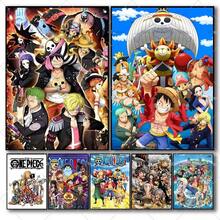 1 件草帽海贼团流行动漫海贼王海报自粘艺术防水纸贴纸咖啡馆酒吧房间墙壁装饰，无框