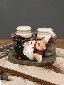 1pc Kitchen Cute Chef Ornaments,Resin Decorative Crafts, The Best Object For Creative People To Design Home Decoration, Are Used For Home Desktop Decorations, Gifts For Classmates, Friends And Family, And Birthday Gifts.Room Decor, Home Decor, Birthdaydecor,Kitchen,Wedding, Bedroom Decor, Livingroom Decor, Gift, Party Decor, Gardendecor - Multicolor - View 6