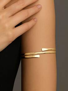 1 pulseira de braço com design geométrico minimalista para mulheres, para uso diário