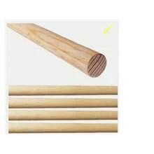 Bastón para Soporte Cortinero Madera 125 cms. KIT de 4 piezas - Color caoba - Ver 3