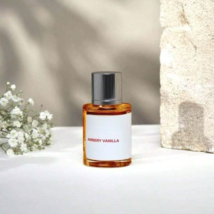 1.7oz Amber Vanilla Luxury Perfume For Women - Vegan, Alcohol-Free & Paraben-Free Fragrance With Fresh Floral & Vanilla Scent - Hương thơm nồng nàn - Xem 1