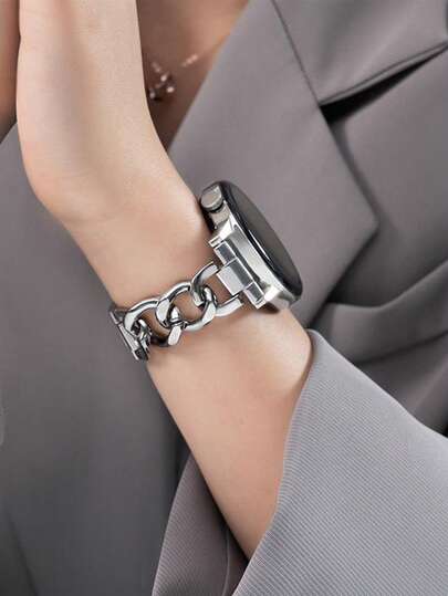 Dây đeo đồng hồ kim loại bạc 20mm, tương thích với Samsung Galaxy Watch 7/FE/6/5/4 40mm/44mm/5 Pro 45mm/6 Classic 43mm/47mm, dây đeo đồng hồ nữ mỏng thời trang, tương thích với GT2/GT3 42mm/ GTS 2/2e/2mini, dây đeo đồng hồ thông minh thời trang, tương thích với các loại dây đeo đồng hồ Galaxy, phụ kiện dây đeo đồng hồ kiểu vòng tay, tương thích với đồng hồ , dây đeo đồng hồ thông minh thời trang, tương thích với Samsung Galaxy Watch 7/6/5/4 40mm/44mm