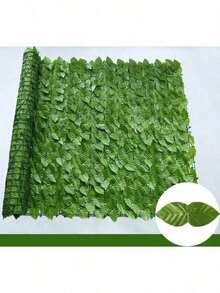 50cm/19.7inX300cm/118in, Garden Fence, Extendable Artificial Ivy Privacy Fence Screen - Plastic Rattan Leaf Board, Suitable For Artificial Green Walls, Balcony Shading Decoration, Fake Lawn Roller Blind Fence, Shade Net Leaf Hedge, Outdoor Garden Decoration, Patio, Patio, Balcony Decoration, Multifunctional Hedge Covering, Suitable For Thanksgiving - Green - View 17