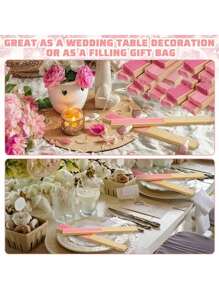 Set da 15 pezzi: ventagli pieghevoli in legno con busta regalo e biglietto di ringraziamento (5 biglietti di ringraziamento, 5 ventagli pieghevoli a mano, 5 buste regalo). Decorazioni per festa single, addio al nubilato, ventagli pieghevoli in bambù per damigelle d'onore, accessori per foto di festa, regali per damigelle e decorazioni per matrimoni, regalo di matrimonio. Adatto per raduni ed eventi, accessori estivi, ventagli pieghevoli da donna