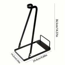 1 pieza Estantería de almacenamiento para sala de estar de estilo japonés, soporte montado en pared para aspiradora, sin perforar