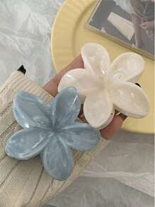 1 pieza/2 piezas Pinza de pelo con diseño de patrón de mármol elegante, diseño minimalista adecuado para mujeres, apto para uso diario, casual, fiesta, viaje, peinado, maquillaje, combinación de atuendos, de vuelta a la escuela