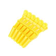 1/6 pièces Pinces à cheveux transparentes en plastique en forme de bec de canard, accessoire capillaire indolore sans dommage, outil de coiffure chignon haut, accessoire capillaire pour usage domestique et salon, retour à l'école