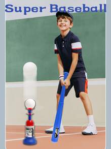 Máquina lanzadora de béisbol para niños, juego de entrenamiento deportivo. Lanzador de juguete de béisbol para niños, para interior y exterior. Regalo para niños y niñas, interacción padres-hijos/juego individual, con certificados completos