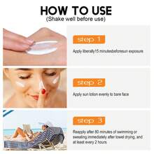 日常保湿防晒乳液，SPF 50，UVA 和 UVB 双重防护，蕴含洋甘菊和维生素 E，适合油性肌肤 - 白色 - 查看 10