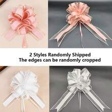 2/4/6/8/10 PCS Hoa Kéo Nơ Tiệc Cưới Tuyết Sợi Kéo Nơ Ruy Băng Cho Xe Ô Tô Trang Trí Bọc Đóng Gói Sự Kiện Sinh Nhật Đồ Dùng Tiệc Ghế Ghế DIY Trang Trí Nhà - Nhiều màu - Xem 9