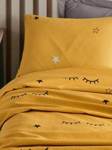 Hergestellt in der Türkei - Sommer Bettwäsche Set Einzelgröße - 1 Stück Bettbezug (160x235 cm) - 1 Stück Spannbettlaken (100x200 cm) - 1 Stück Kissenbezug (50x70 cm) - Ultra atmungsaktiv & weich & saugfähig