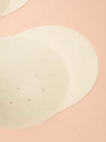 1 Pair Solid Color Silicone Reusable Lift Up Breathable Nipple Covers With Separate Storage Box