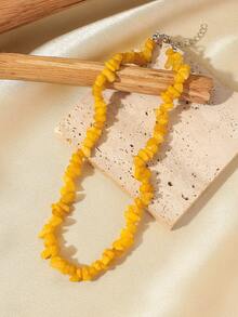 1pc Asymmetrical Colorful Beaded Necklace, Flattering, Suitable For Beach, Fashion For Women And Men, Couples - Irregular Necklace - View 6