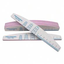 5 pezzi di lime per unghie semi-circolari professionali, lime per unghie a doppia faccia con grana 100/150/180/240, design semplice per uso in salone di bellezza e domestico