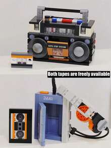 1 件复古电器系列 DIY 模型公仔、组装积木玩具、装饰礼品创意、创意玩具礼品创意、家居装饰品、节日礼物、男朋友礼物、女朋友礼物、生日礼物、潮流物品、潮流礼品房间装饰