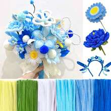 301pcs Colorful Value Pack Pipe Cleaners With Step-By-Step Video, Upgraded Flexible Fabric Fuzzy Wire Chenille Stem Bulk Craft Pipe Cleaners For Make Flowers Twist Sticks DIY Art Craft Decorations For Beginers