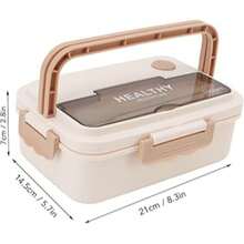 Lunch Box With Compartments And Spoon Kit 1000ml