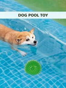1/3/4 piezas Pelotas de juguete con sonido para perros, juguetes flotantes de TPR suave para piscina, reducen la ansiedad, recoger y traer, limpieza dental, adecuados para mascotas pequeñas/medianas, sin pilas