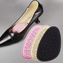 1双柔软圆头防痛鞋垫，带心形缓冲垫，防滑，适合高跟鞋和休闲鞋 - 彩色 - 查看 3