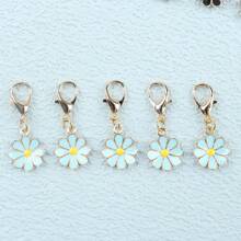 5 pièces Set de porte-clés floral charmant pour les cadeaux de fête - Petits charms de fleurs, idéal pour les mariages, anniversaires et célébrations en général, dans des couleurs assorties. Cadeau parfait pour la famille et les amis, symbolisant un bonheur éternel. Non électrique, convient aux plus de 14 ans. Accessoires de voiture, porte-clés de sac, école