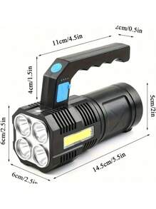 2/3/4pack LED Flashlight, Ultra Bright Torch, Handheld Lamp, Multifunctional Flashlights, Perfect For Outdoor Camping, Climbing, Adventure Emergency, Night Biking, Hiking, Travel Enthusiasts, Family, Friends, Christmas Gifts, Camping Tools, Convenient, Cool 